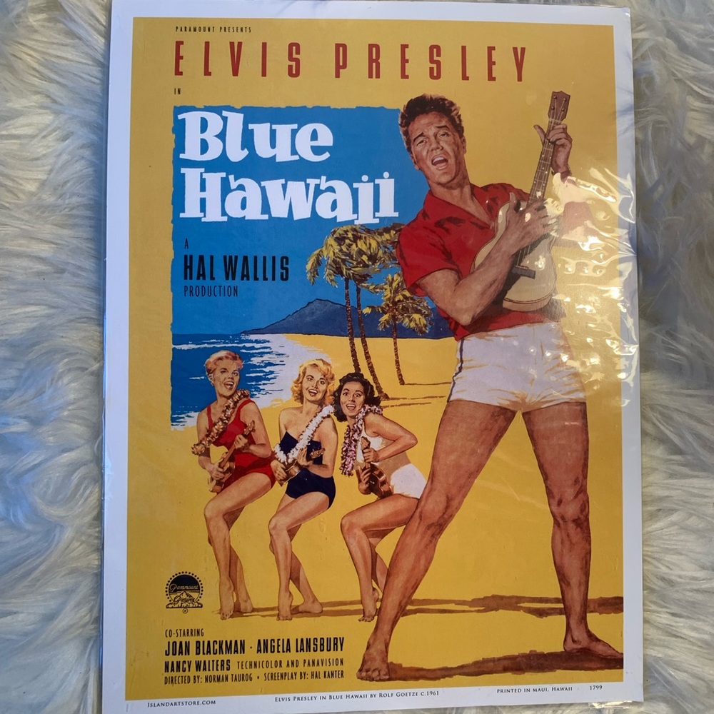 Elvis Presley Blue Hawaii 9x12 poster!!